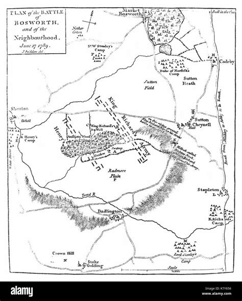 battle of bosworth field map